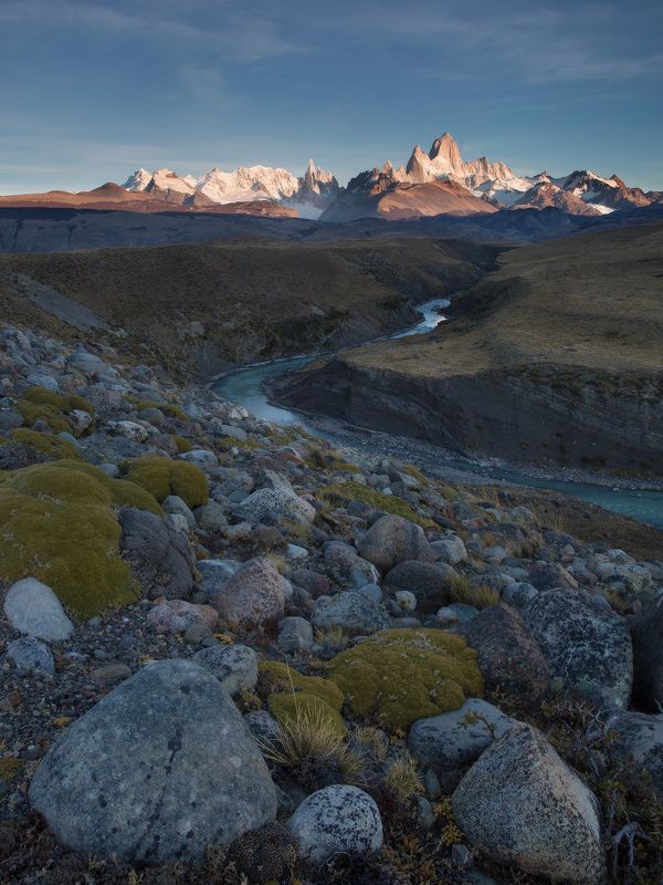 fitzroy, patagonia, canyon, elchalten Предгорья Фицроя. фото превью