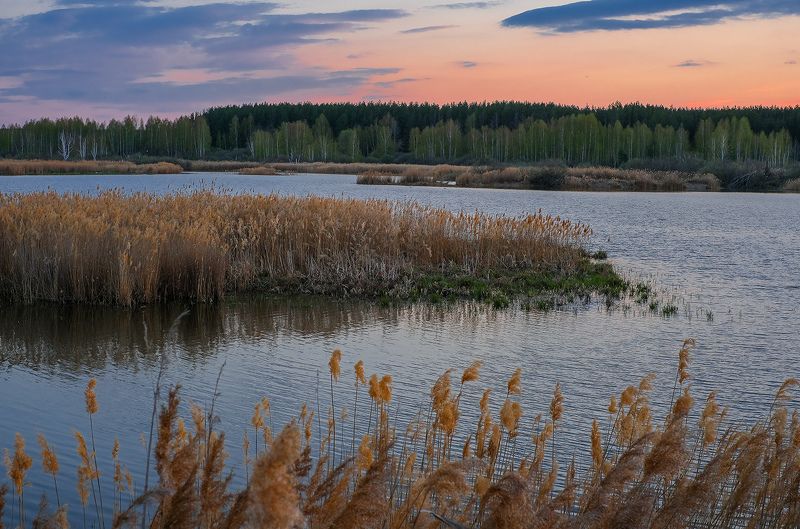 май весна закат озеро Озеро... фото превью
