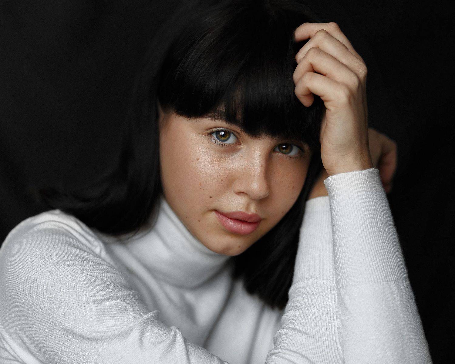 portrait, girl, woman, retouch, eyes, beautiful, canon, 85mm, Ковалёв Иван