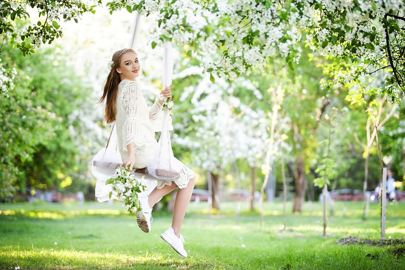 яблони цветут  фото превью