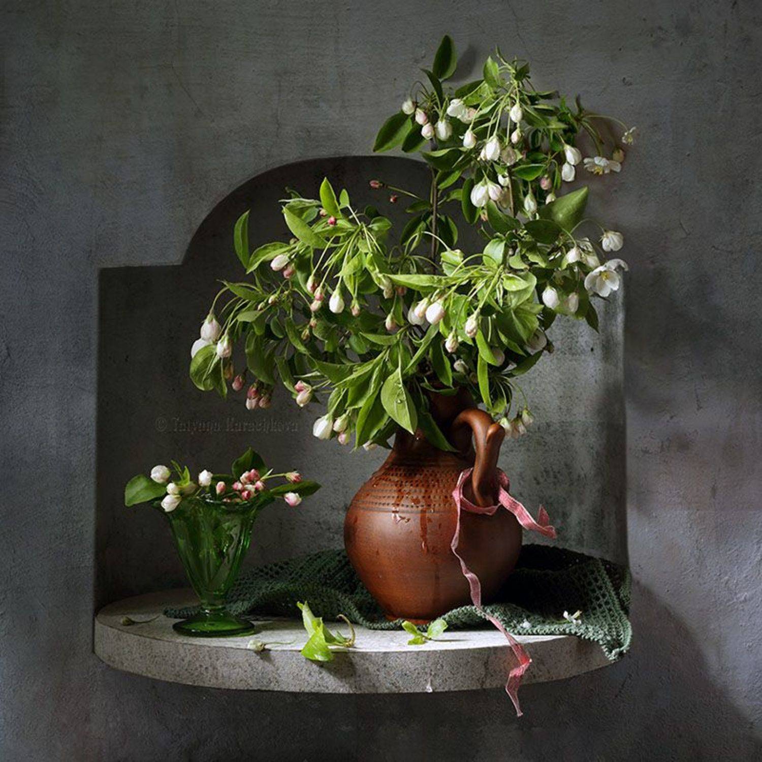 натюрморт, ниша, ветка, весна, яблоня, Tatyana Karachkova