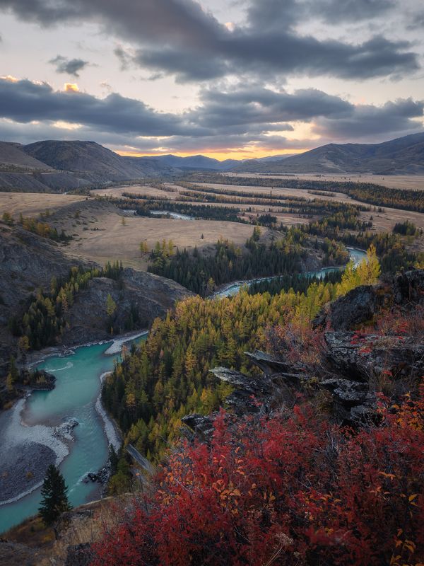 Алтай Река Аргут и степь Самаха фото превью
