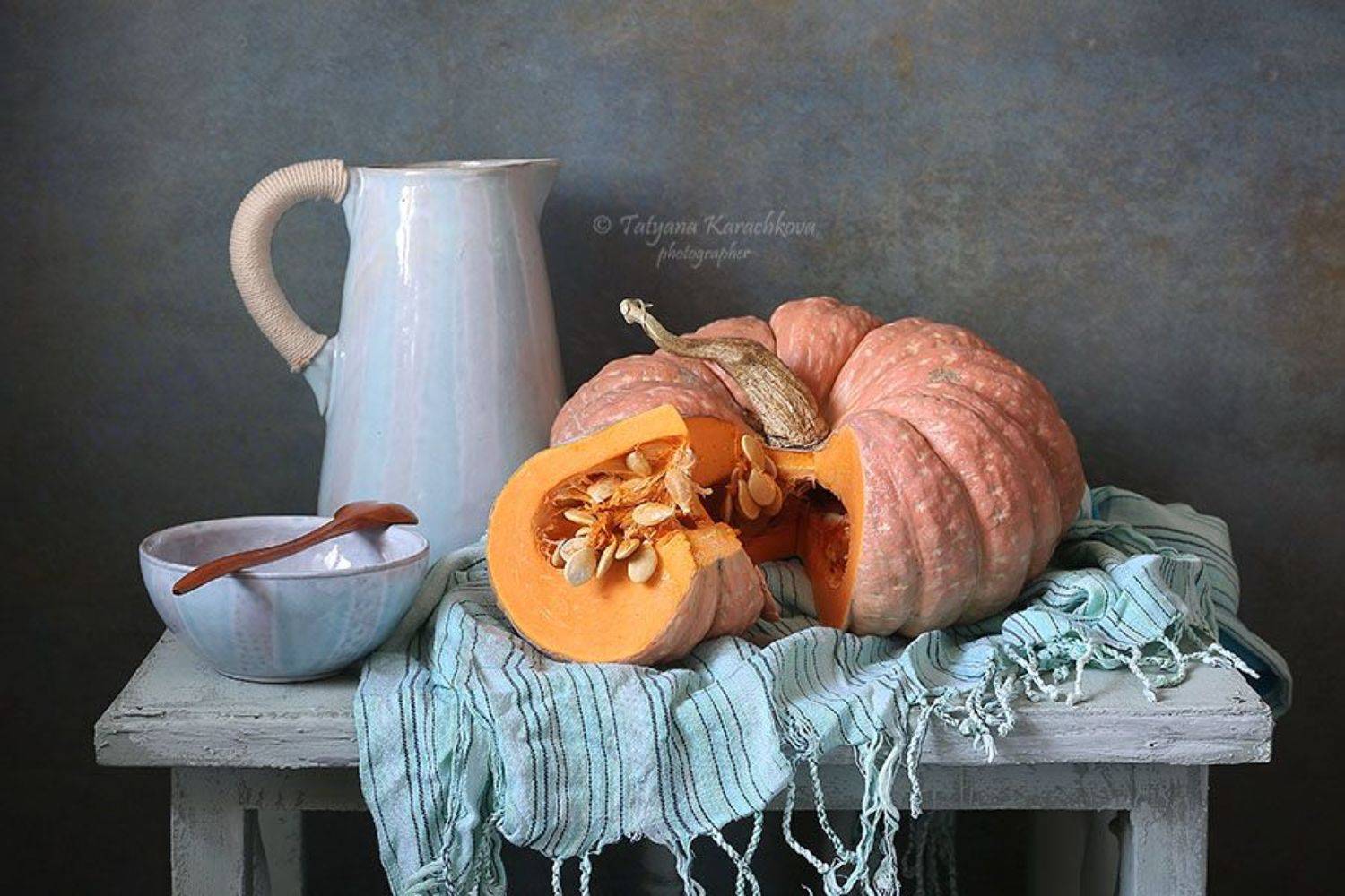 натюрморт, тыква, кувшин, Tatyana Karachkova