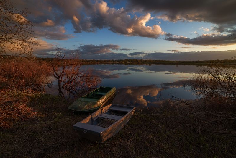 про весну, лодочки и весеннюю рыбалку фото превью