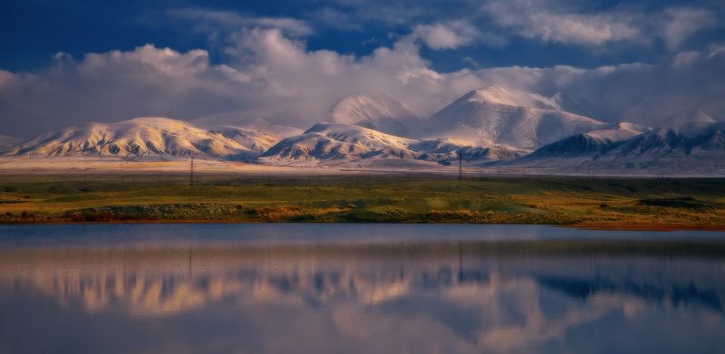 Clouded mountain, Lakes, Morning, Russland, Zentralasien, Весна, Горный алтай, Кош-Агач, Медитация, Облака, Озеро, Отражение, Раннее утро, Рассвет, Чуйская степь, Чуйский тракт 04:36 фото превью