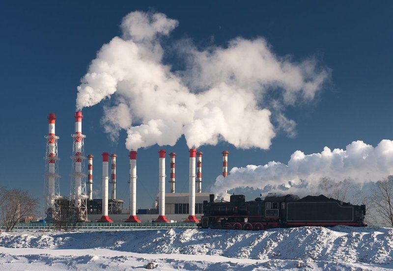 железная дорога, паровоз, рельсы, ржд, трубы, эр 774-38 Про паровоз и дымовые трубы фото превью