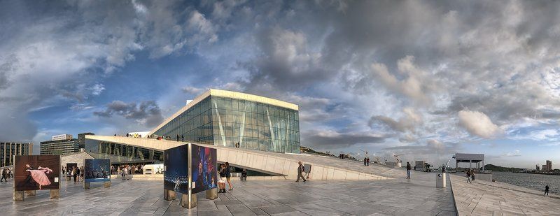 опера, осло Вечер на крыше оперы фото превью