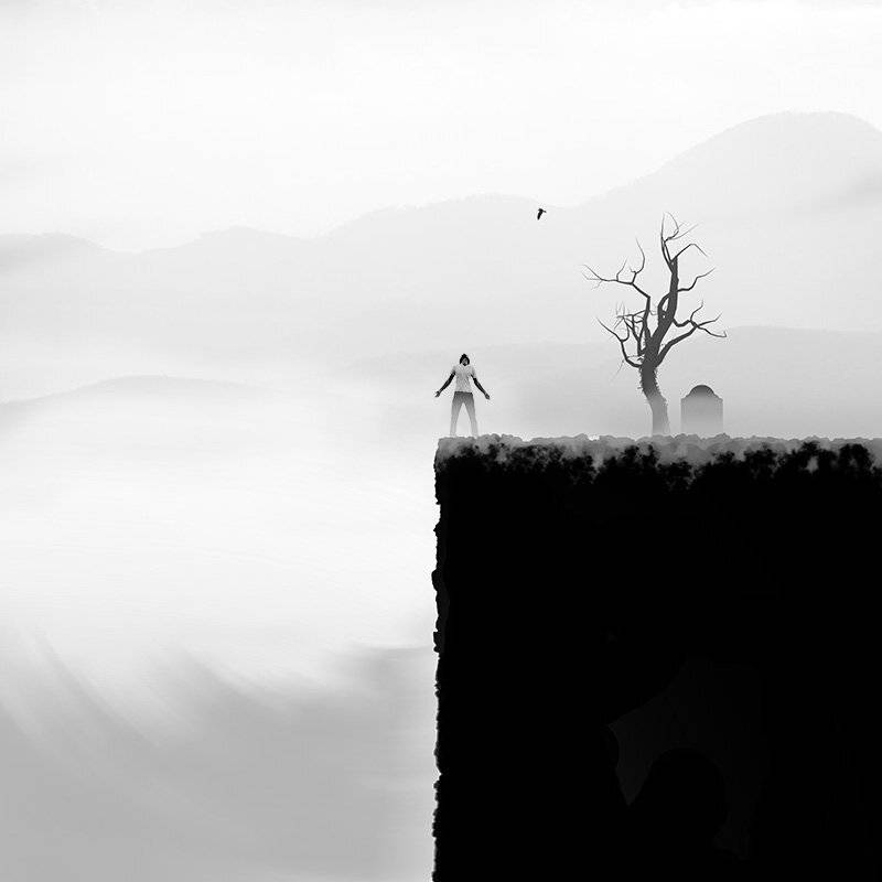 concept, fine art, manipulation, creative, conceptual, edit, sky, human, bird, tree, milad safabakhsh,, milad safabakhsh