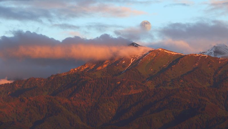 природа, шаварёв, фотография, камбурян, Горы, вечер, луна и магия. фото превью