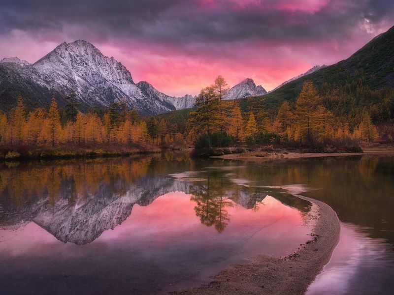 осень, колыма Последние лучи дождливого дня на Невидимке фото превью