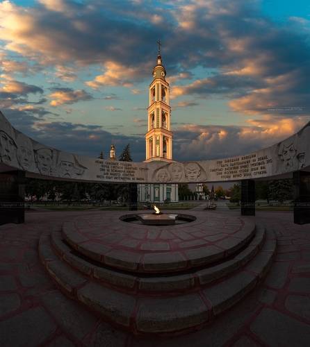 Мемориальный комплекс «Вечный огонь». Город Тамбов (Россия)