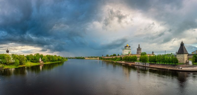 псков, пейзаж, После дождичка в четверг фото превью