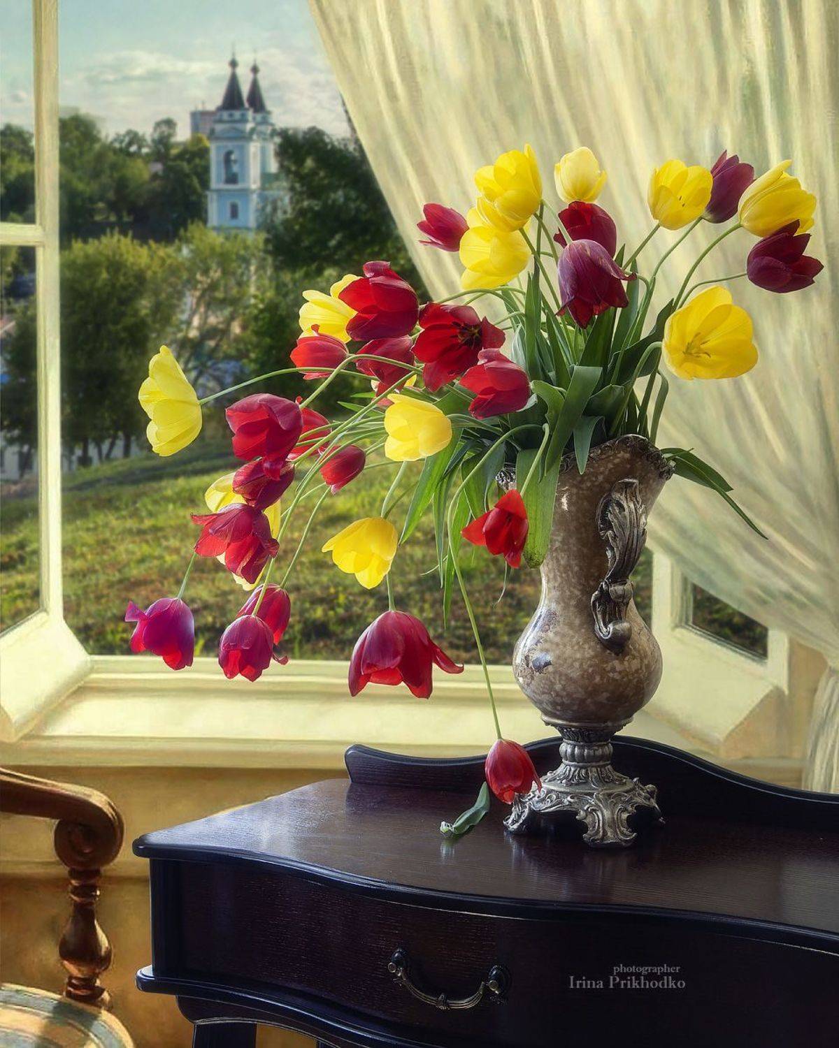 натюрморт, весна, цветы, букеты. тюльпаны, интерьер, Приходько Ирина