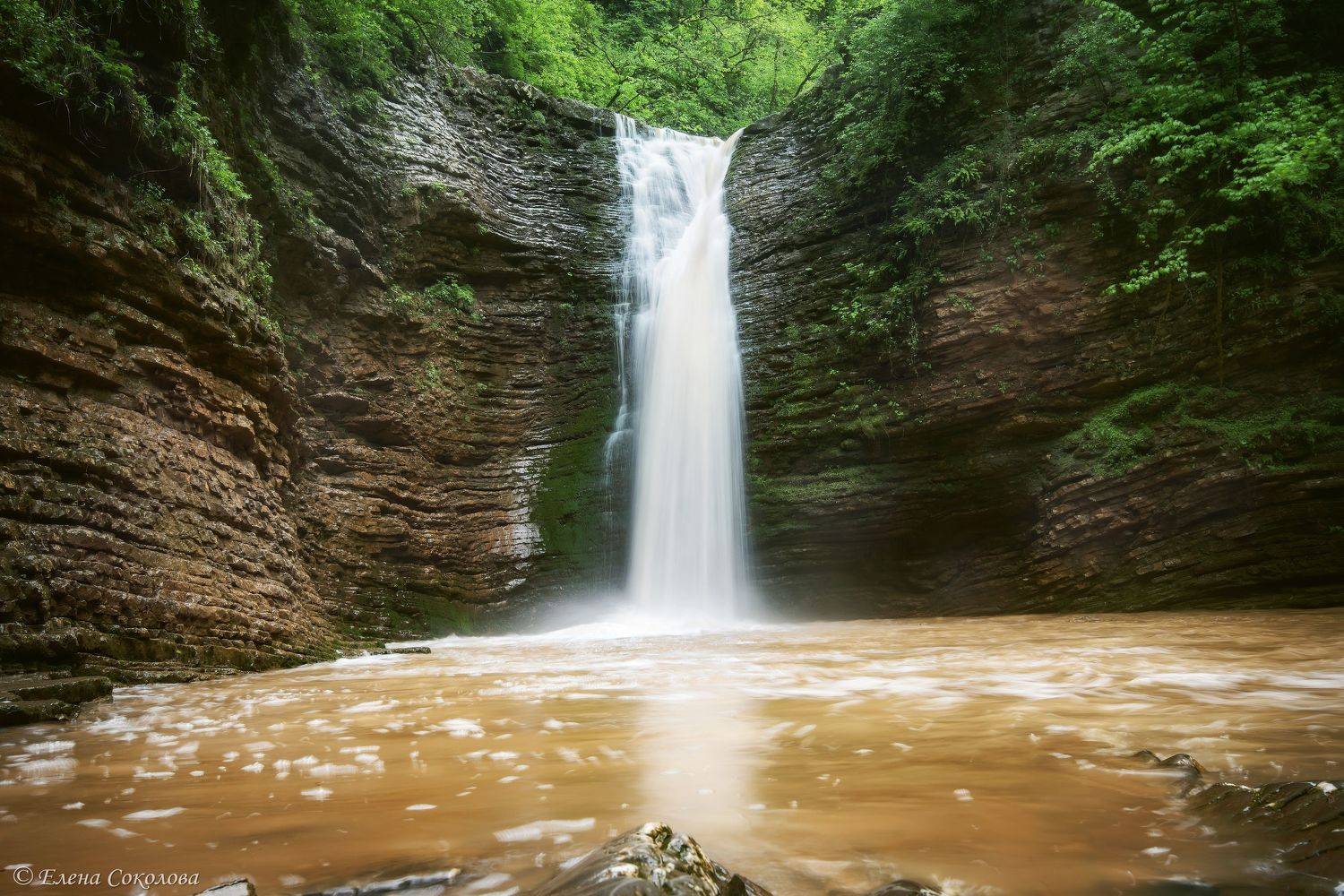 водопад, руфабго, водопад шнурок, девичья коса, весна, кавказ, адыгея, Соколова Елена