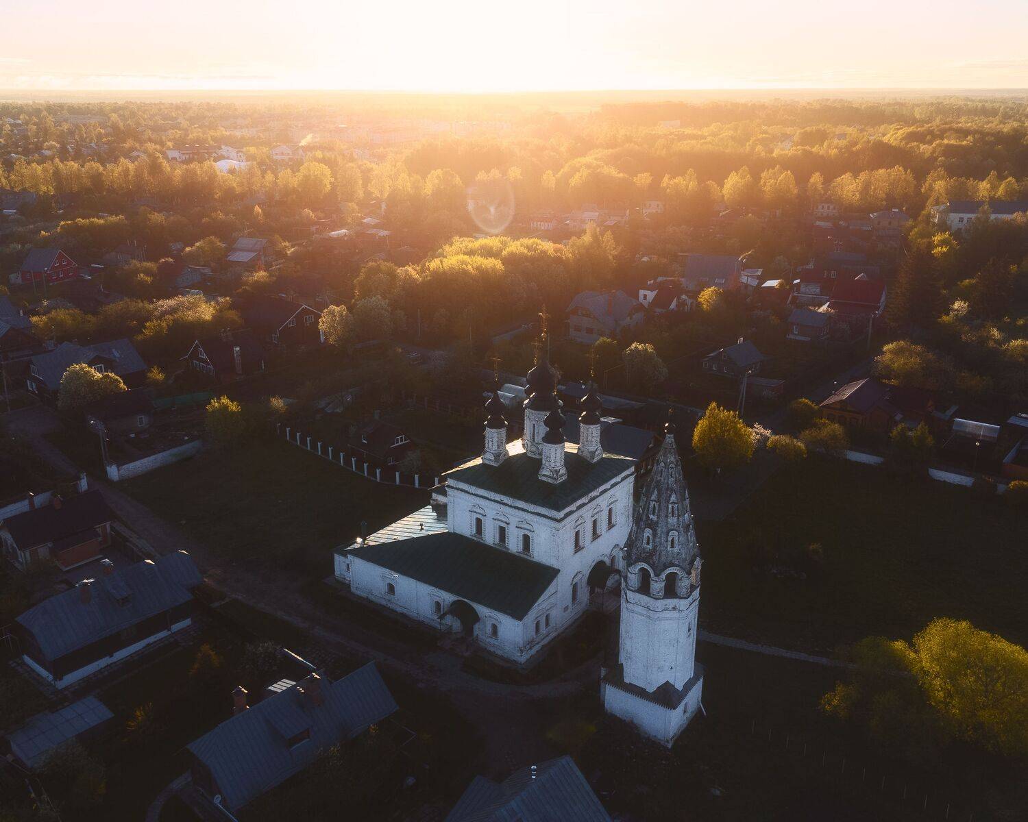 Суздаль, Александровский монастырь, пейзаж, рассвет, Россия, весна, Мартыненко Дмитрий