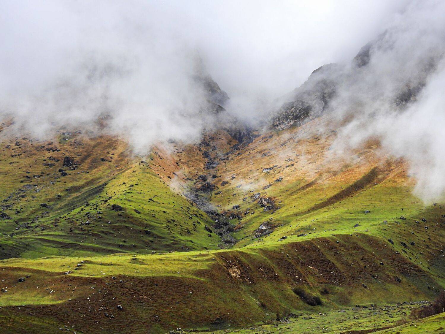 горы, ингушетия, облака, Лесина Елена
