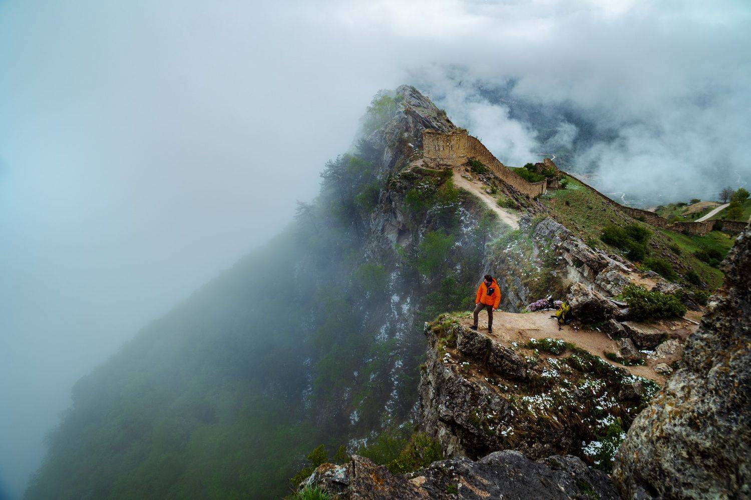 дагестан, кавказ, гуниб, крепость, туман, Уфимцев Юрий