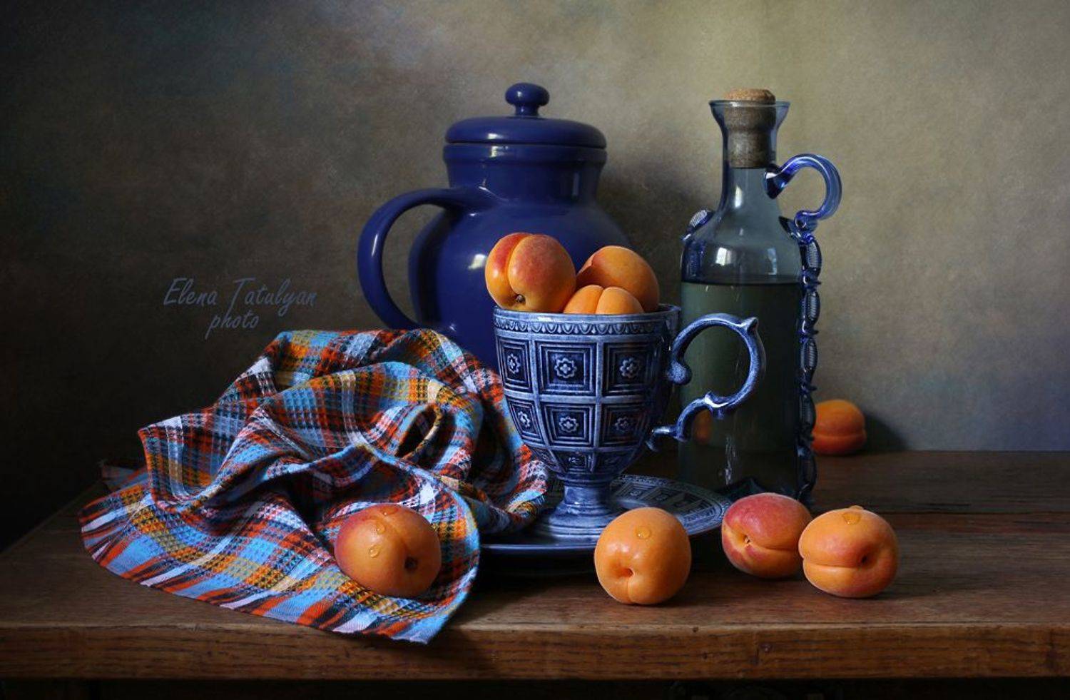 абрикосы, посуда, Елена Татульян