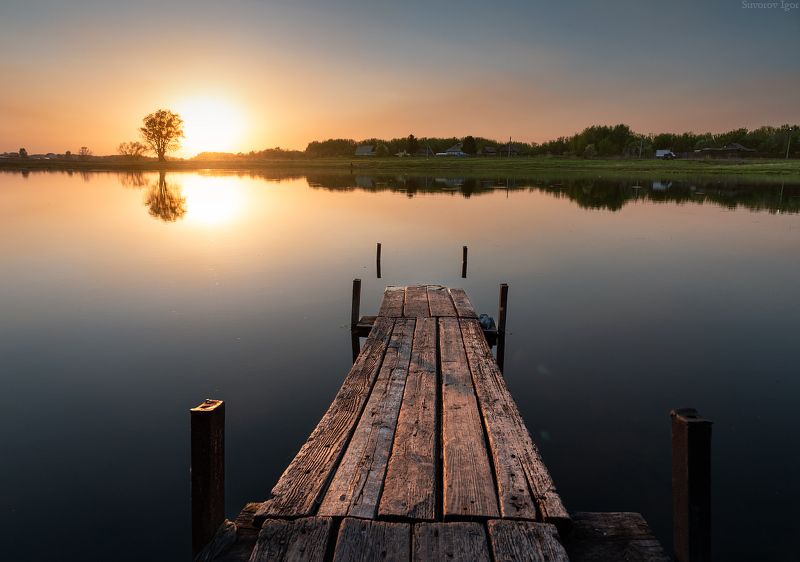 закат алтай пейзаж Балиндерский закат. Алтайский край фото превью