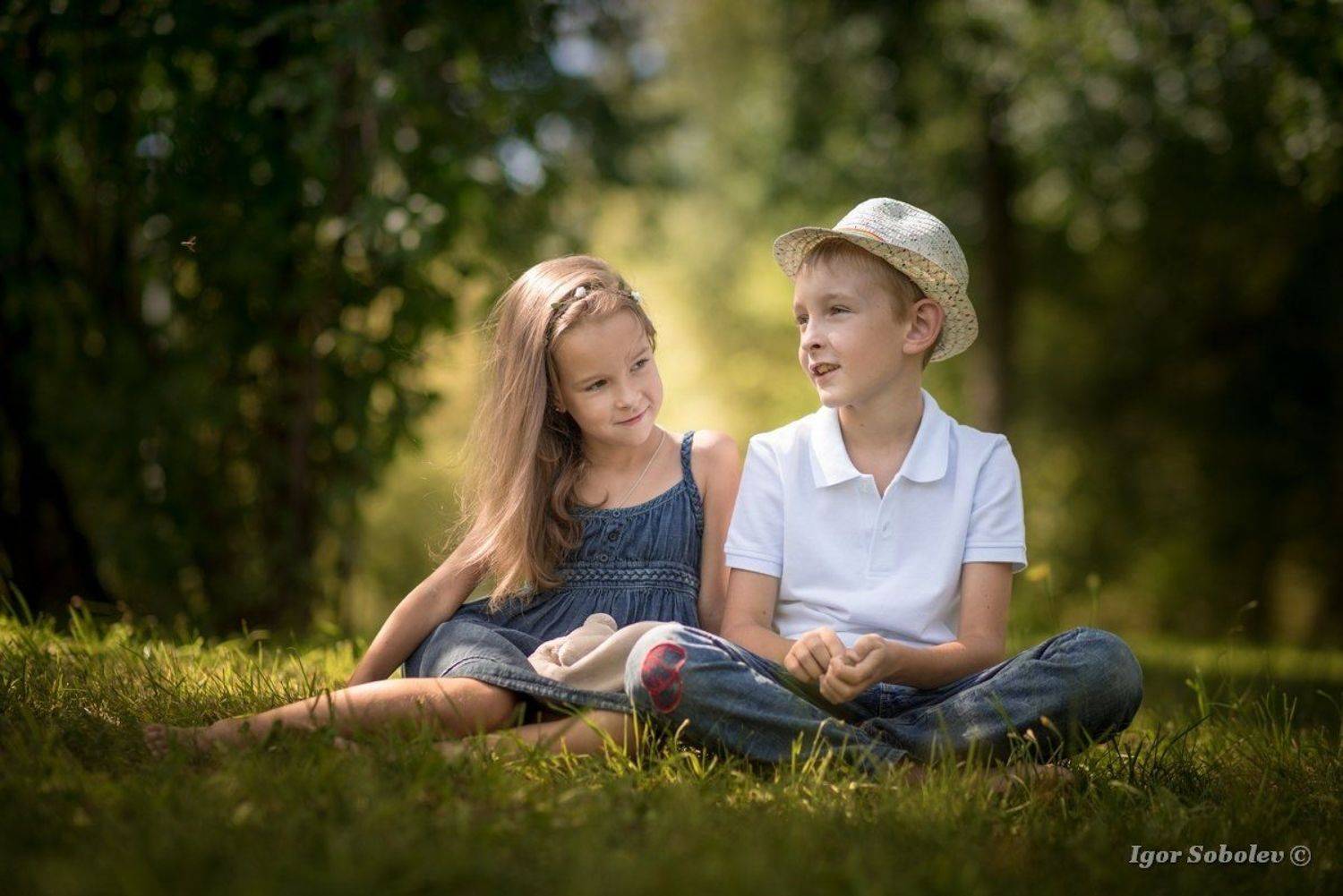 дети, портрет, лето, Игорь Соболев