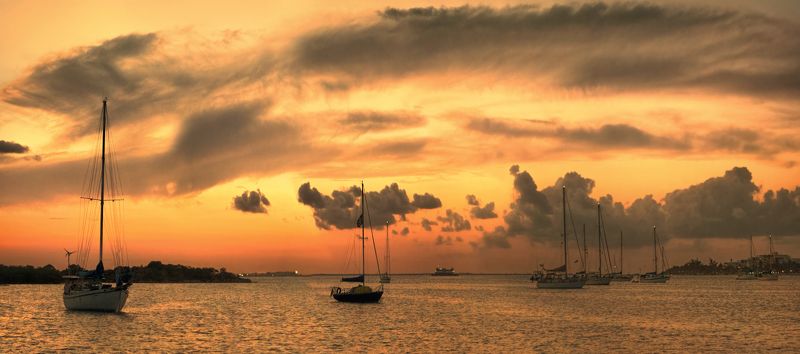 Закат в тропиках фото превью