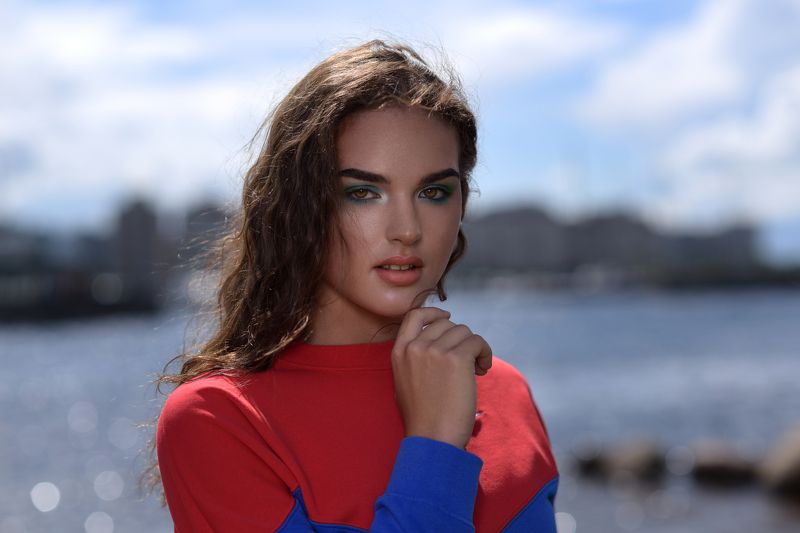 портрет, уличный портрет, девушка Кристина фото превью