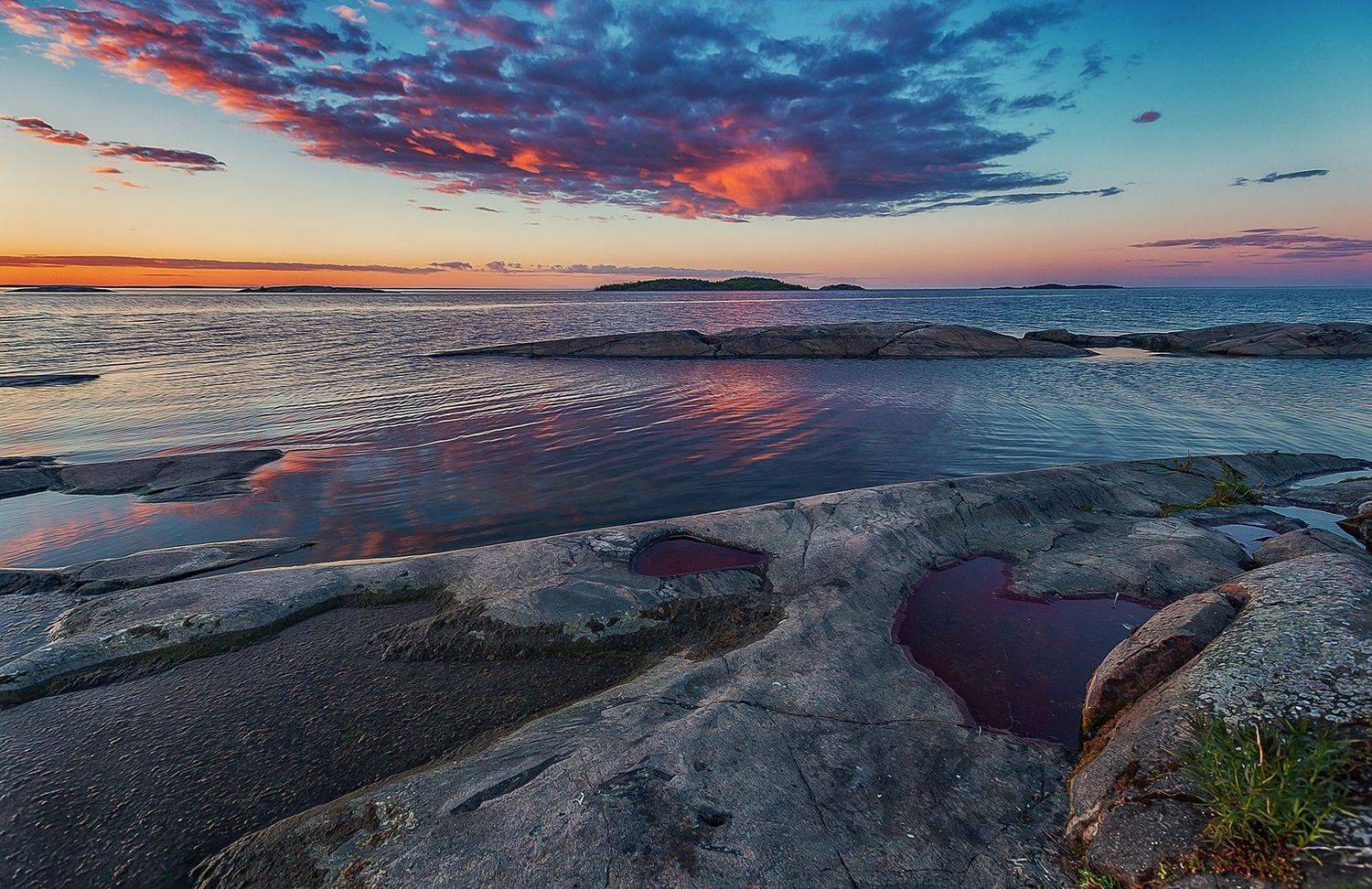 ладога, шхеры, карелия, белые ночи, Владимир Липецких