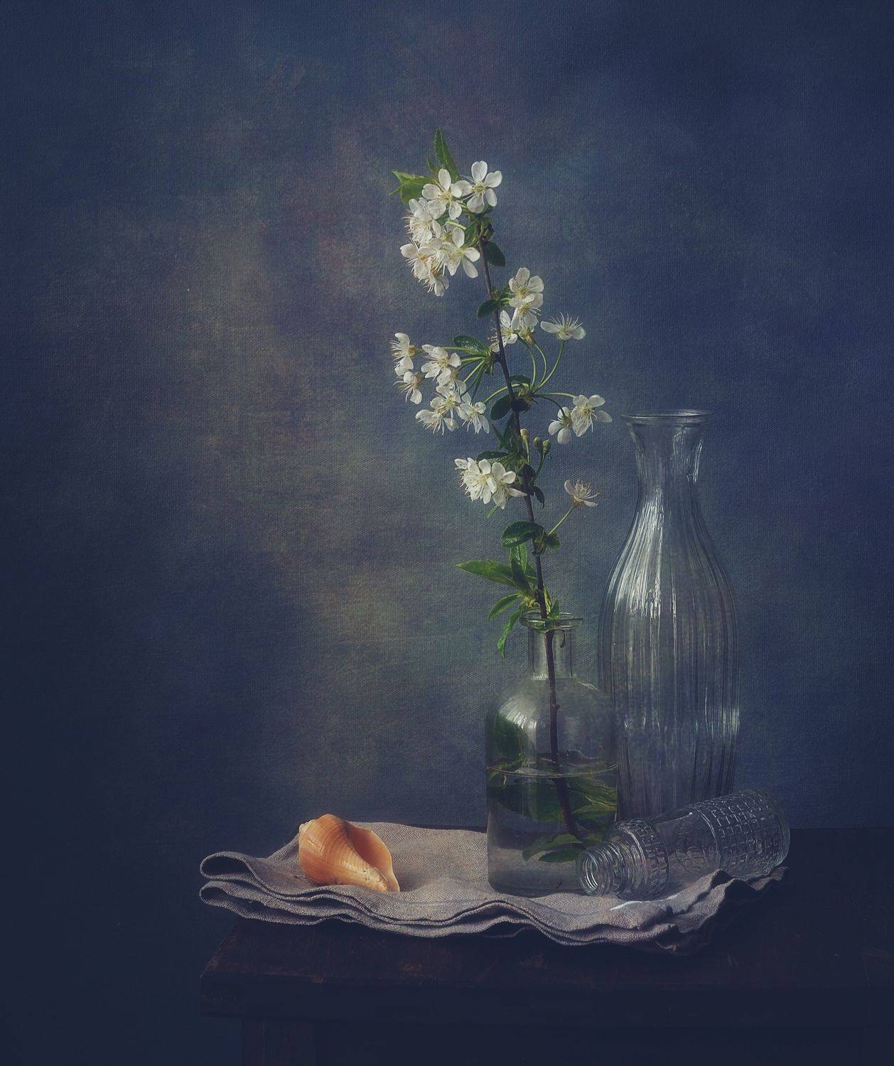 натюрморт,композиция,весна,вишня,цветы, Наталия К