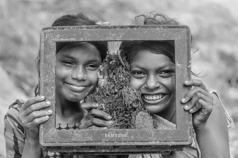 children, blackandwhite, smile, happy, happiness, fun, childhood Pure Smile фото превью
