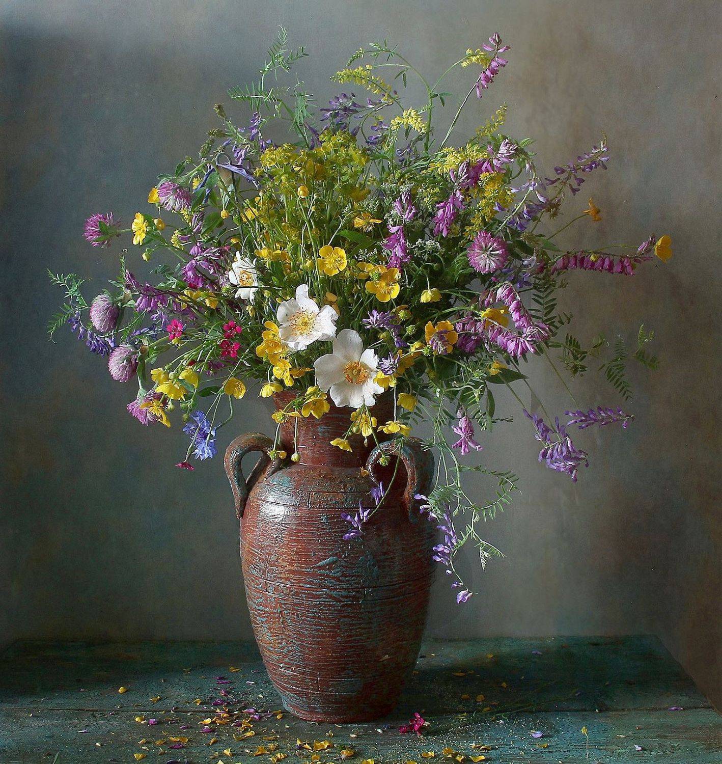 натюрморт, цветы, полевые цветы, лето, марина филатова, Марина Филатова