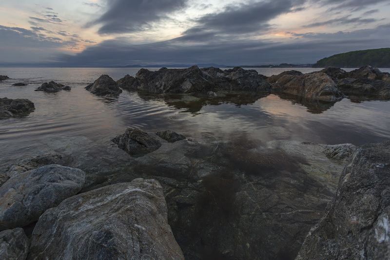 море,закат, облака  фото превью