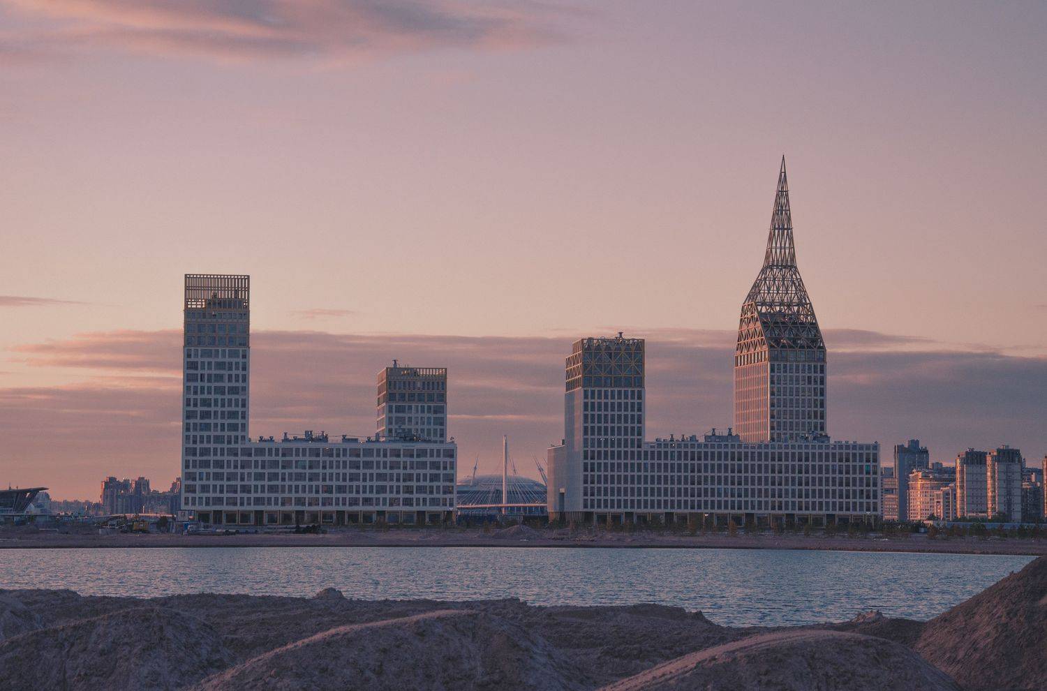 СПб, город, закат, Людмила Яковлева