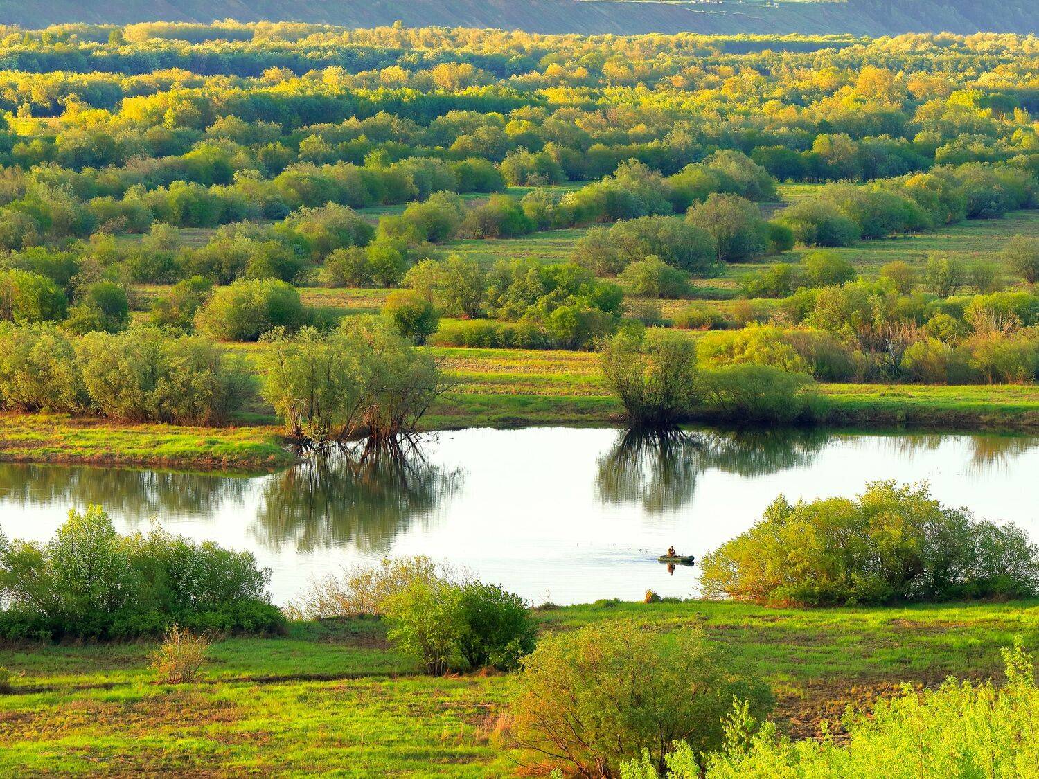 вечер, природа, закат, озеро, река, лето, пейзаж, север, рыбак, Титов Александр