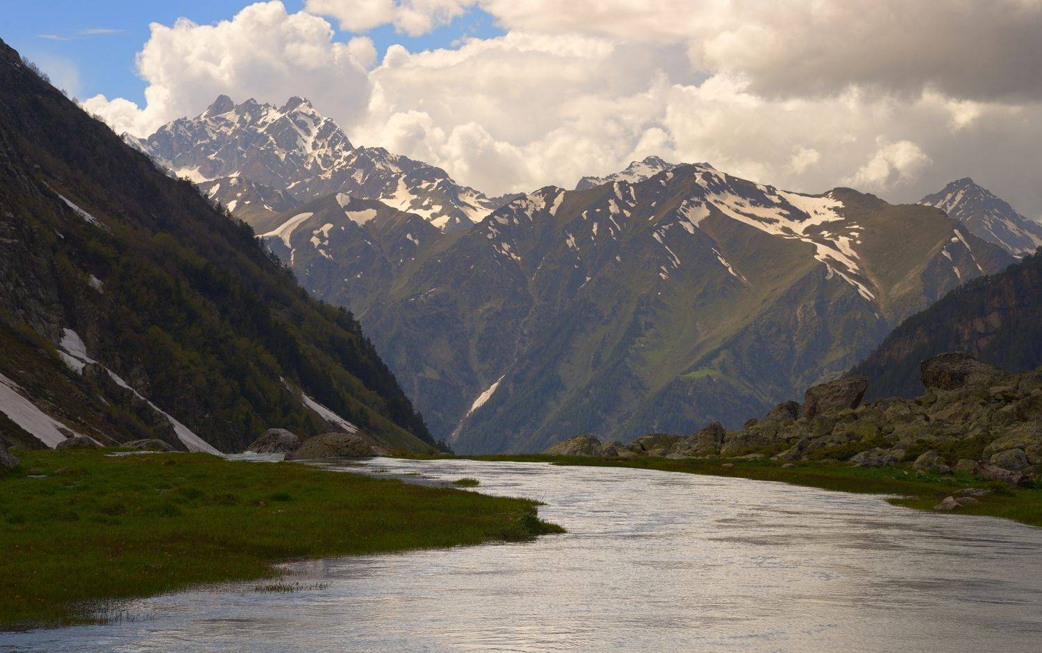 горы весна река, Александр Жарников