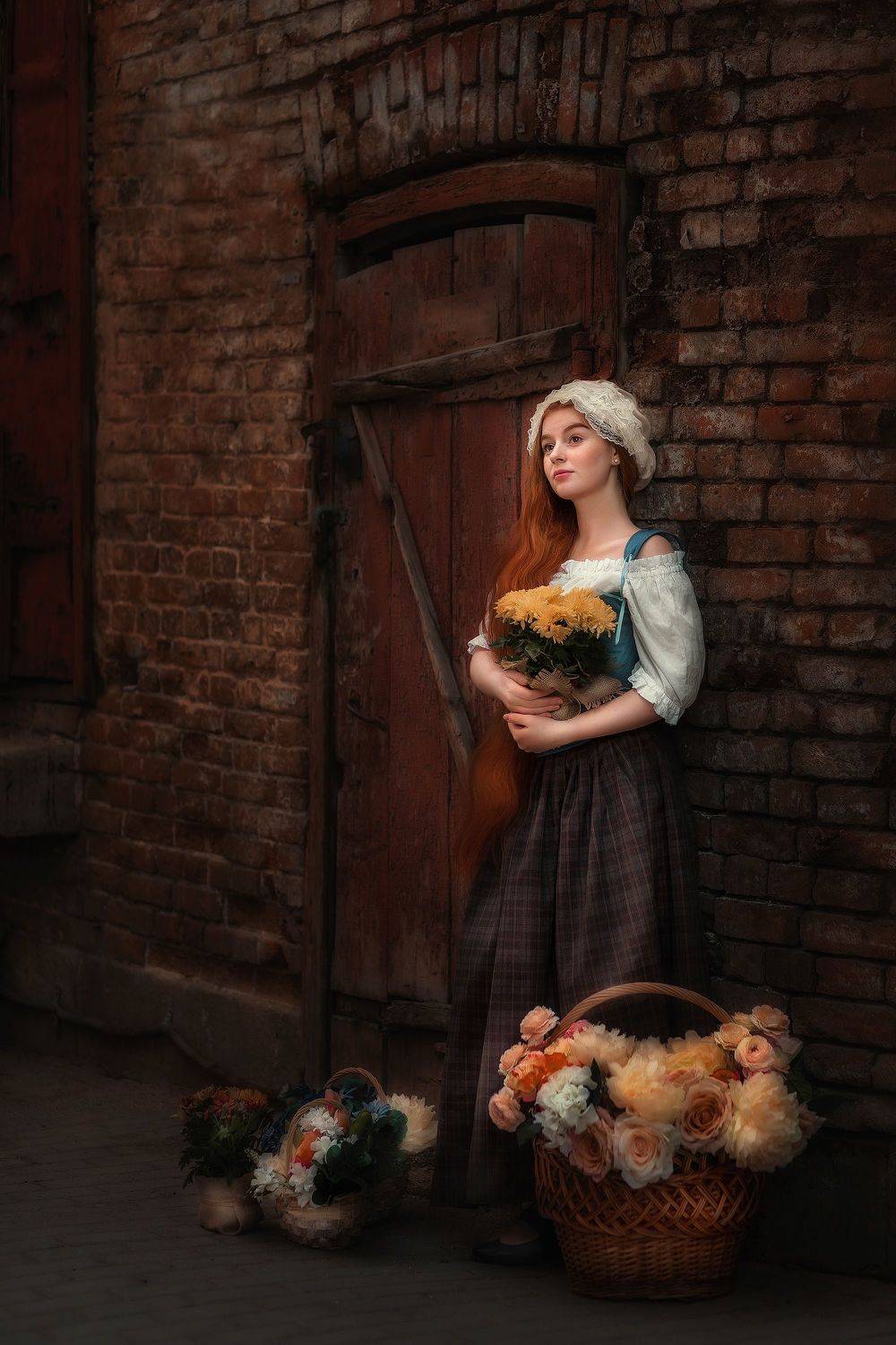 девушка, винтаж, портрет, рыжая, Оксана Пипкина