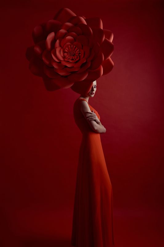 flower, woman, beauty, beautiful, girl, portrait, fashion, model Цветочек фото превью