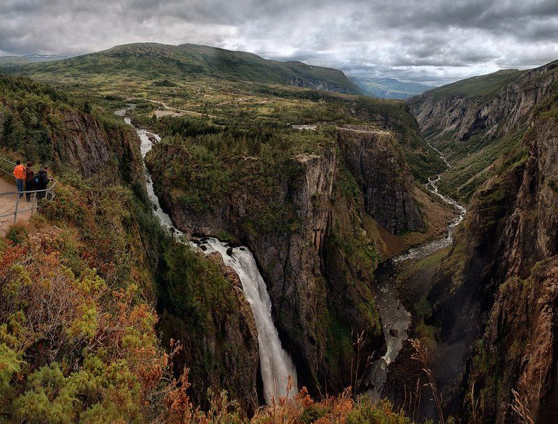Вёрингфоссен, Водопад, Норвегия Взгляд на Вёрингфоссен фото превью