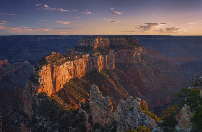 Закат в Гранд каньоне фото превью