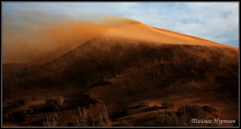 Казахстан. Национальный заповедник  Алтын - Эмель. Поющий Бархан, фото превью