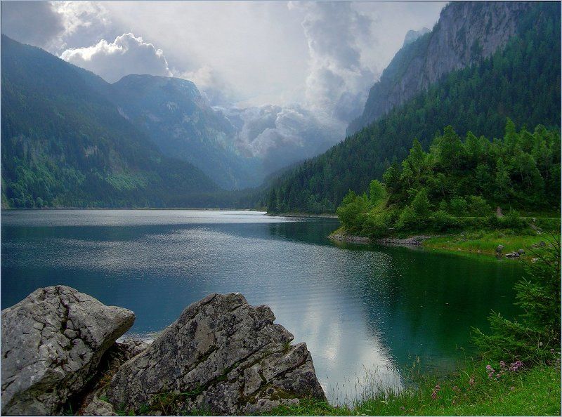 На озере лето фото превью