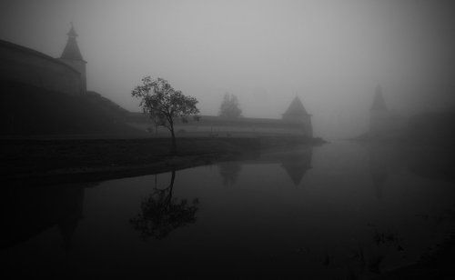Псковский кремль. Рассвет