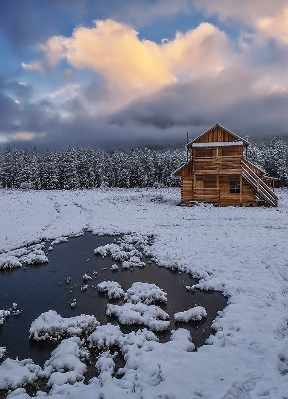 Алтай, Горный алтай, Горы, Катунский хребет, Мультинские озера, Осень, Пейзаж, Природа, Путешествие, Рассвет, Снег, Туризм, Утро В сентябре фото превью