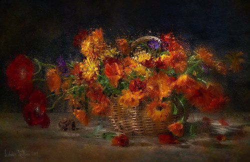 Цветов акварель