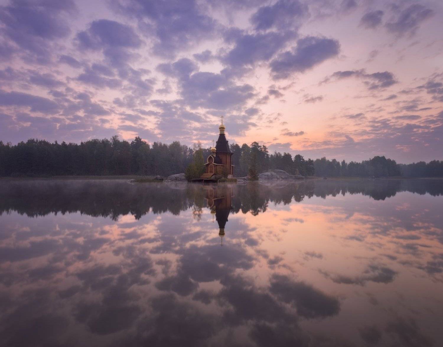 Вуокса, Осень, Храм, Сергей Лукс