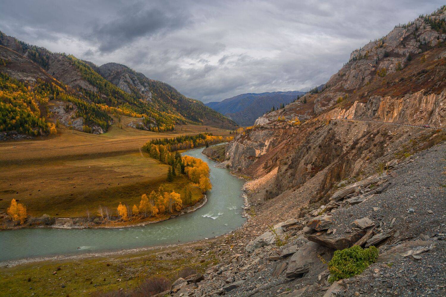 россия, горный алтай, река чуя, осень, Андрей Поляков