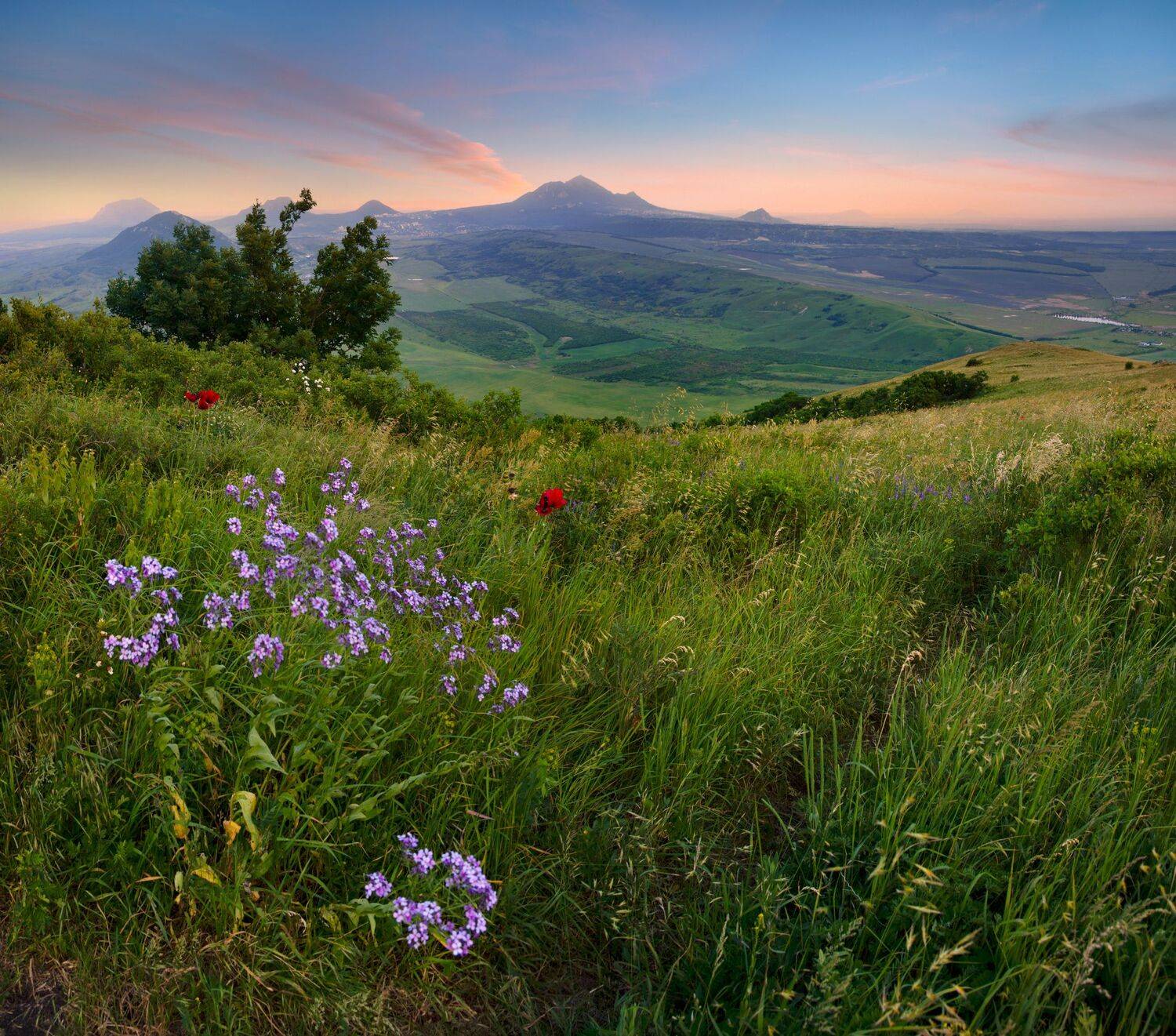 вечер, кмв, горы кмв.природа,пейзаж,лето, Елена Брежицкая