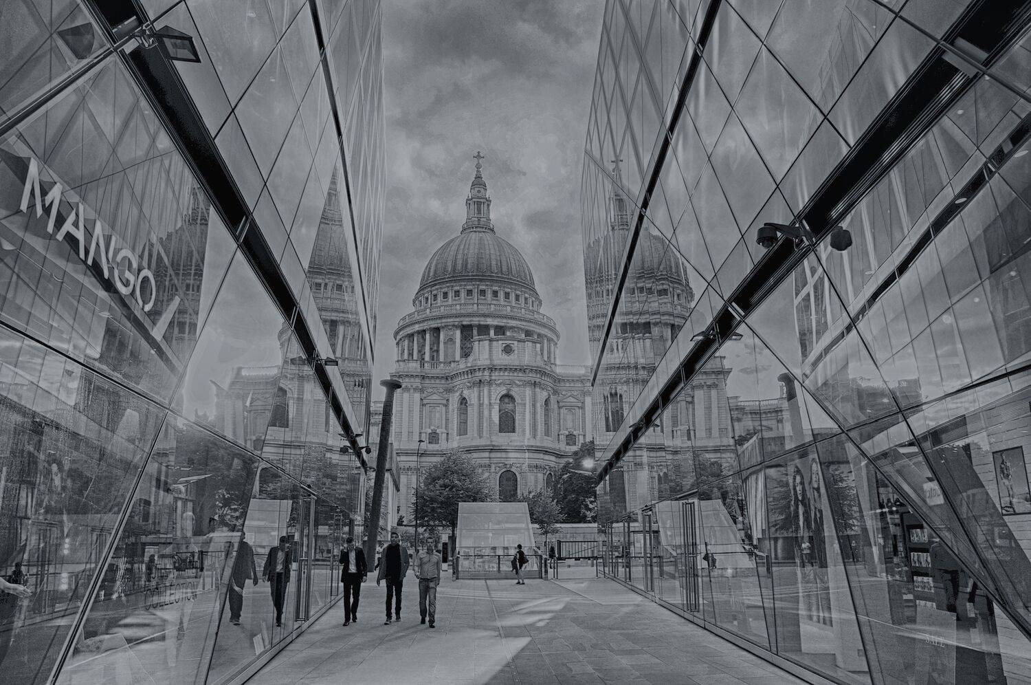 отражения здания люди, Вера Петри