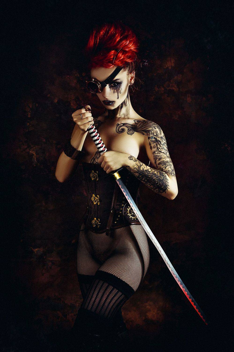 woman, portrait, conceptual, studio, bodyart, Руслан Болгов (Axe)