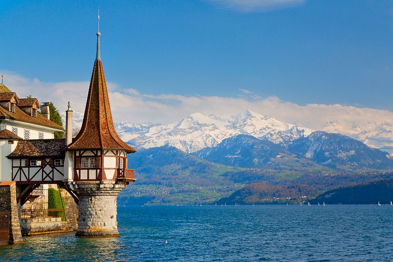 Тунское озеро, Швейцария фото превью