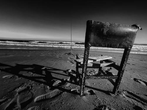 chair and beach